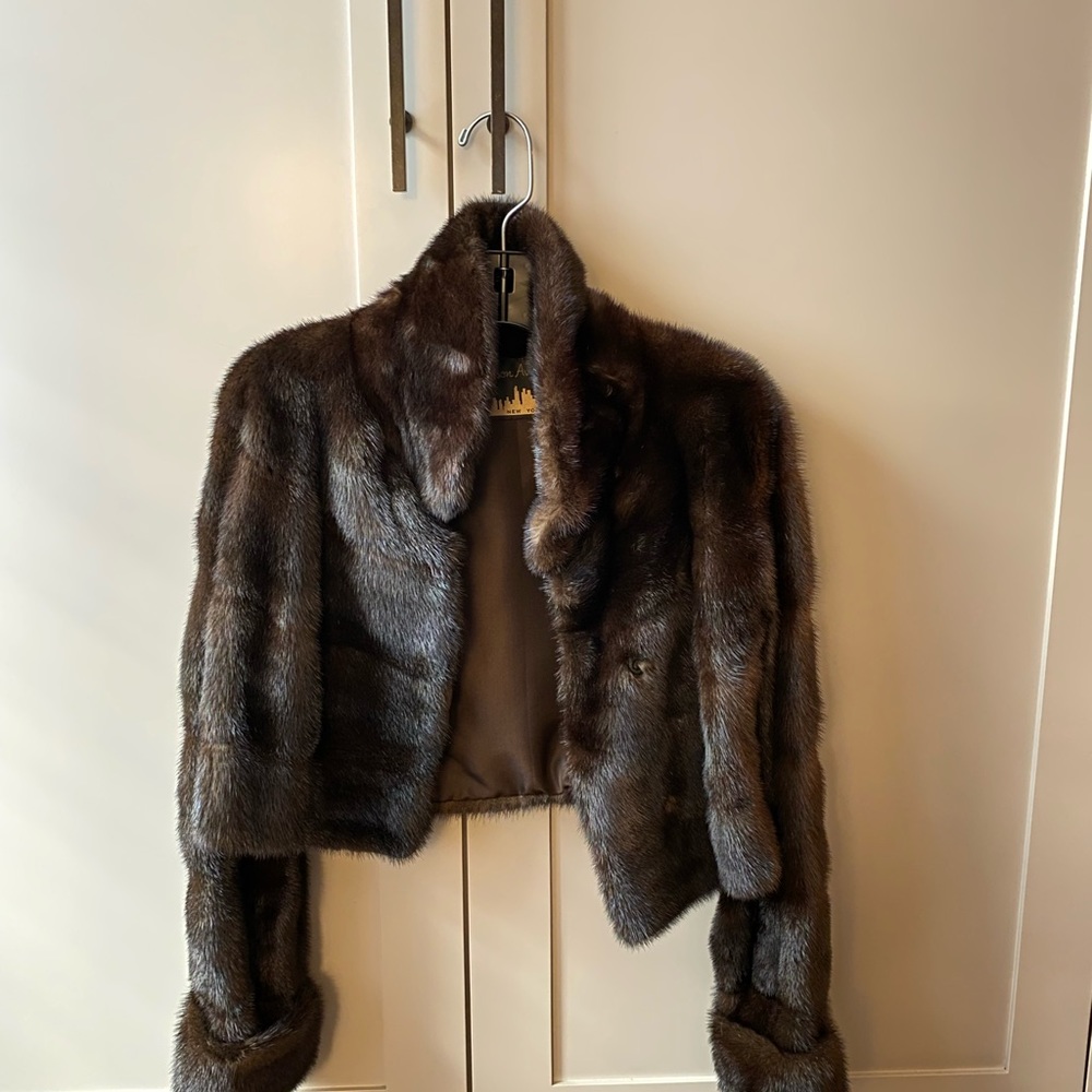 Real Mink Rich Brown Fur Jacket